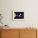 "Our beautiful universe" - Art Print in Navy by Sabrin Deirani - In a Room