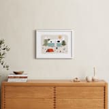 "Happy Camper" - Art Print in Toasted Marshmallow by Christie Garcia - In a Room