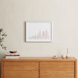 "Sky Lines" - Art Print in Sherbert by Jessie Steury - In a Room