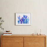 "Blue Desert" - Art Print in Dusky Blue by Jenn Rice - In a Room