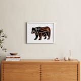"Bear Body" - Art Print in Chestnut by Sarah Fitzgerald - In a Room