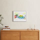 "Rainbow palms" - Art Print in Rainbow by Dawn Smith - In a Room