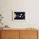 "Our beautiful universe" - Art Print in Navy by Sabrin Deirani - In a Room