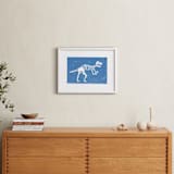"Dino Fossils I" - Art Print in TRex by Teju Reval - In a Room