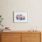 "Classic Vroom 3" - Art Print in Peony Pink by Stacey Brod - In a Room