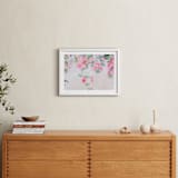 "Enchanted Garden 2" - Art Print in Floral Pink by Arohika Verma - In a Room