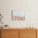 "Lisbon View" - Art Print in Coral by Heather Loriece - In a Room