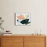 "Citrus Summer" - Art Print in Grapefruit Coral by Sarah McInroe - In a Room