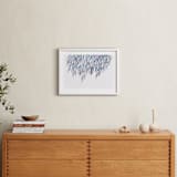 "Dreaming of Leaves" - Art Print in White by Priscilla Lee - In a Room