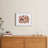 "Clay Hearts" - Art Print in Earthy by Sara Berrenson - In a Room