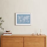 "Sea Life World Map" - Art Print in Sea by Jessie Steury - In a Room