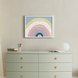 "Personalized Rainbow" - Personalized Art Print in Sunshine by Lindsay Kelly Art - In a Room