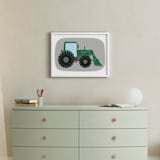 "Front End Loader Tractor" - Personalized Art Print in Field by Rebecca Marchese - In a Room