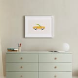 "Wacky Races I" - Art Print in Happy Yellow by David Michuki - In a Room