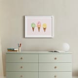 "Ice Cream Party" - Art Print in Blush by Beth Schneider - In a Room