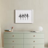 "Les Cygnets" - Art Print in black by Leanne Friedberg - In a Room