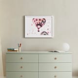 "Rainbow Balloon" - Art Print in Blush by Caroline Mint - In a Room