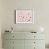 "Love is All Around" - Art Print in pale pink by Caroline Mint - In a Room
