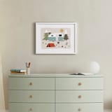"Happy Camper" - Art Print in Toasted Marshmallow by Christie Garcia - In a Room