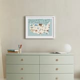 "Adventurer's Guide" - Art Print in Blue by Hannah Williams - In a Room
