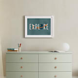 "Space to Explore III" - Art Print in Twilight by Heather Schertzer - In a Room