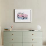 "Classic Vroom 3" - Art Print in Peony Pink by Stacey Brod - In a Room