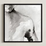 "As You Are" - Art Print in Quiet Gray by Karen Kaul - Framed