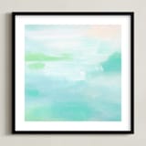 "Hideaway Beach" - Art Print in Cornflower by Artsy Canvas Girl Designs - Framed