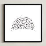 "You are my Rising Sunshine" - Art Print in Black by Dean Street - Framed
