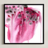 "raspberry smash" - Art Print in berry by Kelly Witmer - Framed