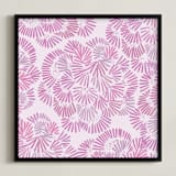 "Floral Way" - Art Print in Lavender by Christine Llewellyn - Framed