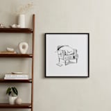 "Eeyore Lounging | Winnie The Pooh" - Art Print in White by Stefanie Lane - In a Room