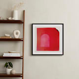 "Taking Shape" - Art Print in Apple by Kamala Nahas - In a Room