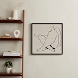 "Beach Bum" - Art Print in Ivory by Katie Spak - In a Room