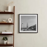"Golden Gate Bridge" - Art Print in Black and White by Austin Warnock - In a Room