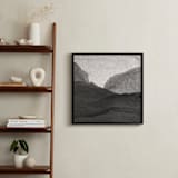 "Paper Napkin Panorama I" - Art Print in Charcoal by Shannon Kohn - In a Room