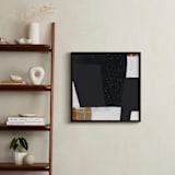 "Layered up - Yesterday" - Art Print in Onyx by Jaqui Falkenheim - In a Room