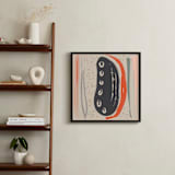 "Living Hope Island" - Art Print in Taupe by Pamela Smith - In a Room