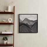 "Paper Napkin Panorama II" - Art Print in Charcoal by Shannon Kohn - In a Room