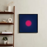 "Sun in the dust. Variations 1" - Art Print in Blue and Red by Arash Fattahi Acosta - In a Room