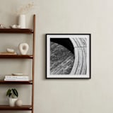"Curve Bench Geometric IIII" - Art Print in tonal grey by Van Tsao - In a Room