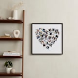 "Heart Snapshot Mix® Photo Art" - Framed Photo in White by Minted - In a Room