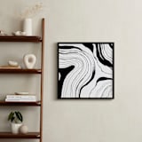 "Story Lines" - Art Print in India Ink by Hannah Lipking - In a Room