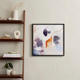 "Watercolor Abstract Flora Series : Fall 1" - Art Print in Purple and Orange by Marta Spendowska - In a Room