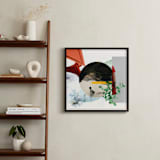 "A Day in the Life" - Art Print in Fire Orange by Augusto Paolo Bringas Dizon - In a Room