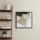 "Lemurian Facets Two" - Art Print in Lemurian Latte by Hannah Lipking - In a Room