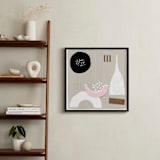 "Associate 1" - Art Print in Modern neutrals by Francesca Iannaccone - In a Room