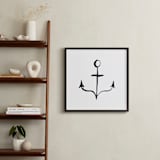 "Anchor in Ink" - Art Print in Black by Two if by Sea Studios - In a Room