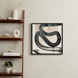 "Simple Inked Series Four" - Art Print in Black and White by Angela Simeone - In a Room