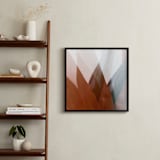 "Papel" - Art Print in Orange Rust by Tania Medeiros - In a Room